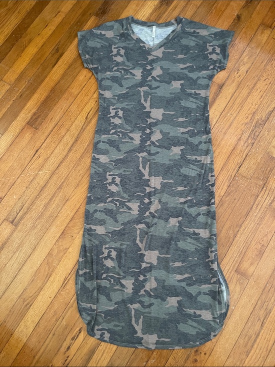 Three Bird Nest Dresses & Skirts - Three Bird Nest - Camo V-Neck Maxi Dress - no pockets